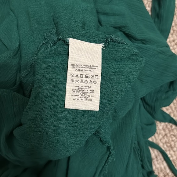 FREE PEOPLE LILLE DRESS XS GREEN - Picture 7 of 7